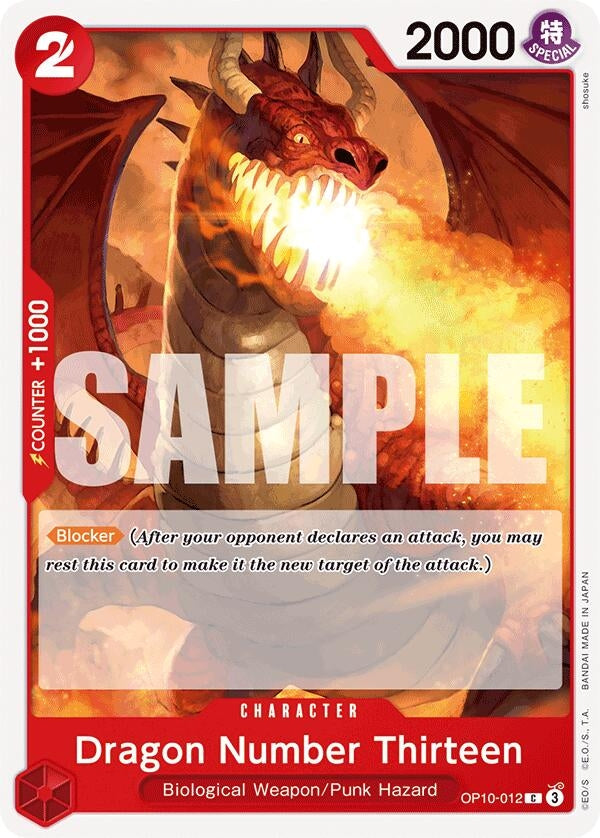 Image for Dragon Number Thirteen [OP10-012] - One Piece Card Game