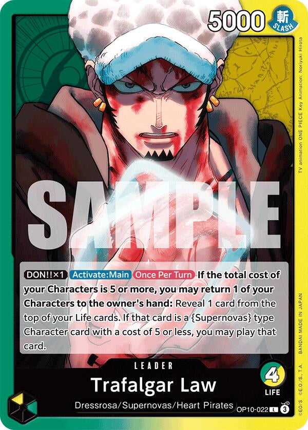 Image for Trafalgar Law (022) [OP10-022] - One Piece Card Game