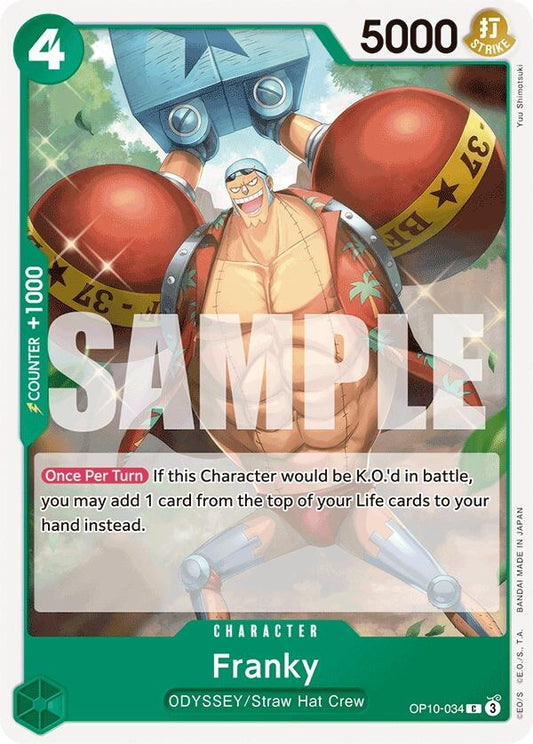 Image for Franky (034) [OP10-034] - One Piece Card Game