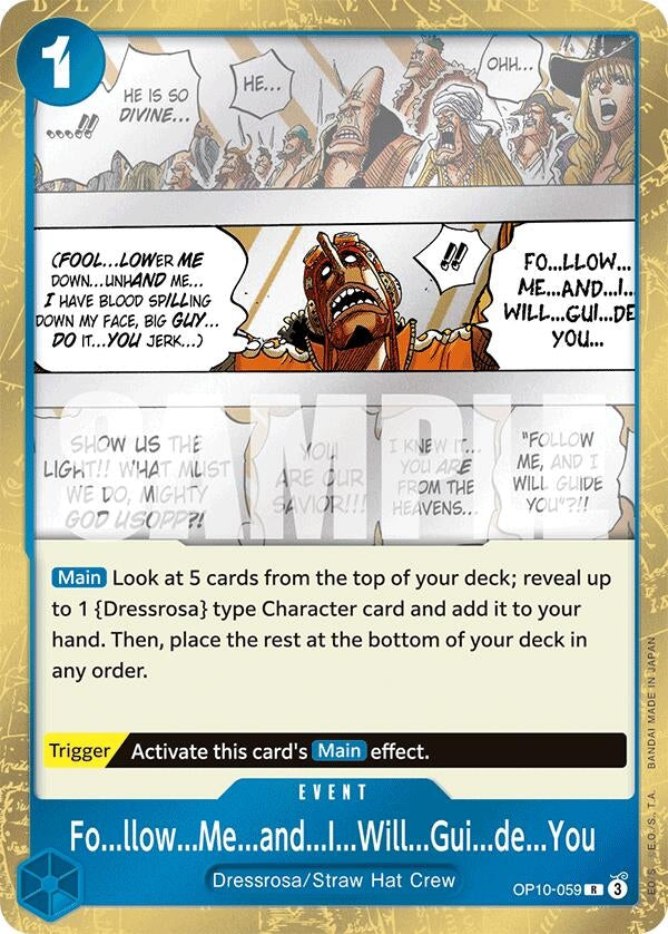 Image for Fo...llow...Me...and...I...Will...Gui...de...You [OP10-059] - One Piece Card Game