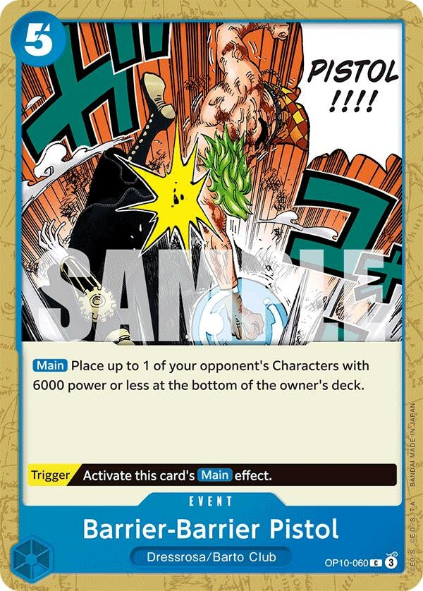 Image for Barrier-Barrier Pistol [OP10-060] - One Piece Card Game