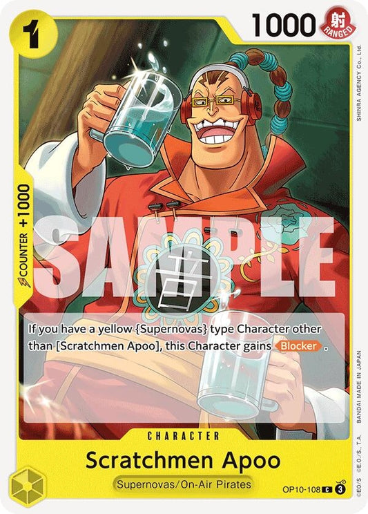 Image for Scratchmen Apoo [OP10-108] - One Piece Card Game