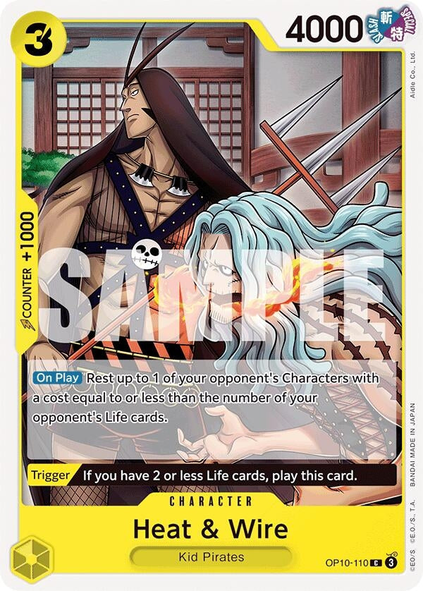 Image for Heat & Wire [OP10-110] - One Piece Card Game