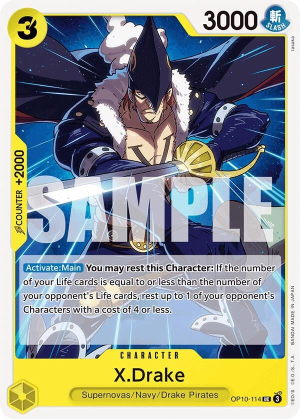 Image for X.Drake [OP10-114] - One Piece Card Game