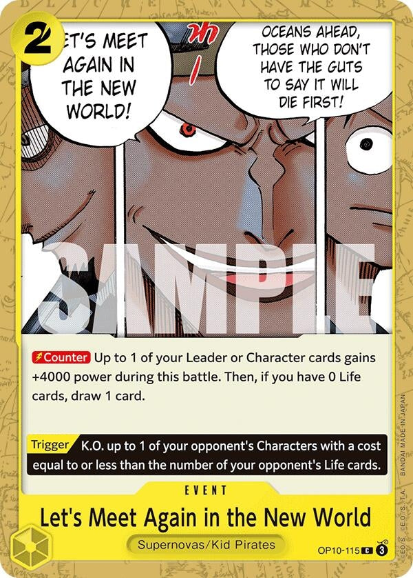 Image for Let's Meet Again in the New World [OP10-115] - One Piece Card Game