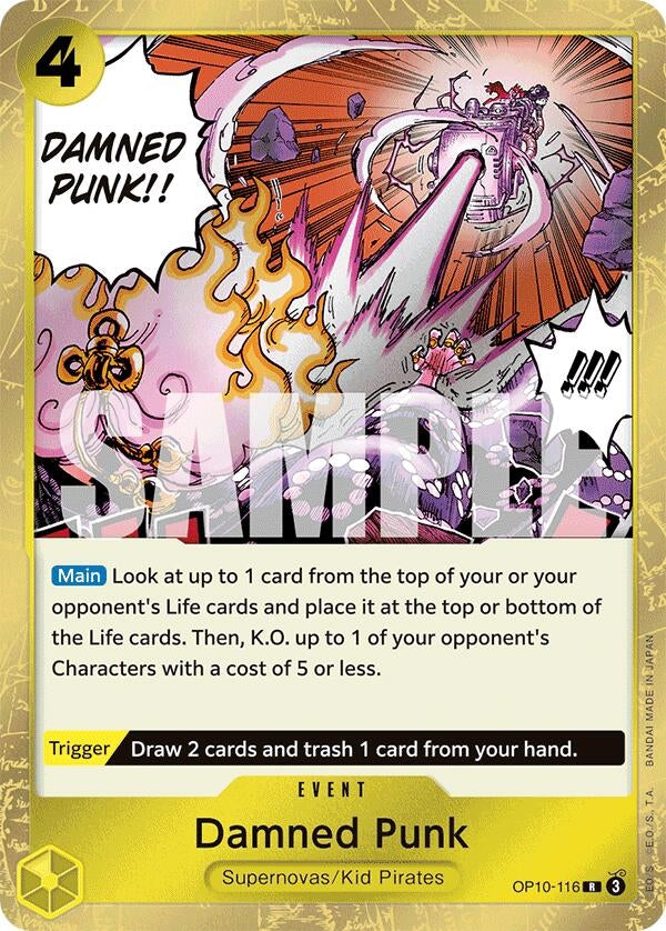 Image for Damned Punk [OP10-116] - One Piece Card Game