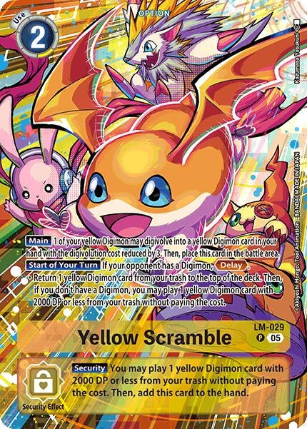 Image for Yellow Scramble (Alternate Art) [LM-029 P] - Digimon Card Game