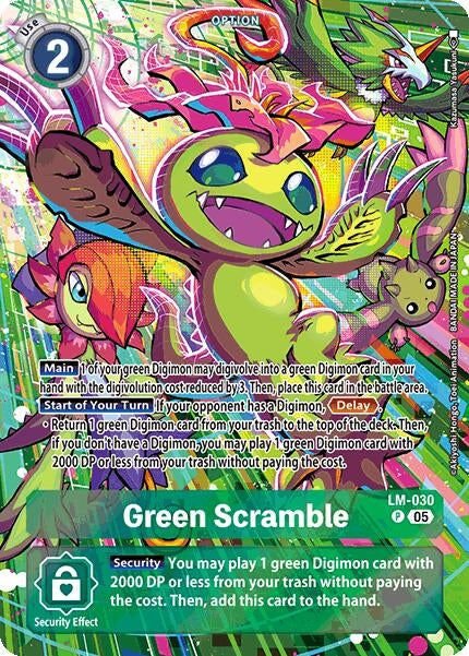Image for Green Scramble (Alternate Art) [LM-030 P] - Digimon Card Game