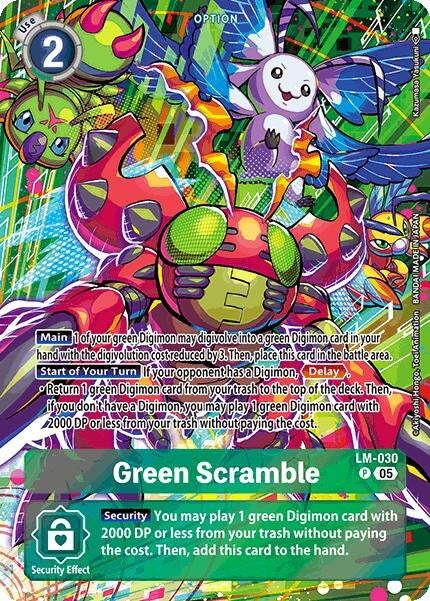 Image for Green Scramble (Alternate Art) [LM-030 P] - Digimon Card Game