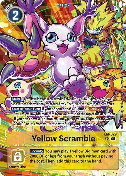 Image for Yellow Scramble (Alternate Art) [LM-029 P] - Digimon Card Game