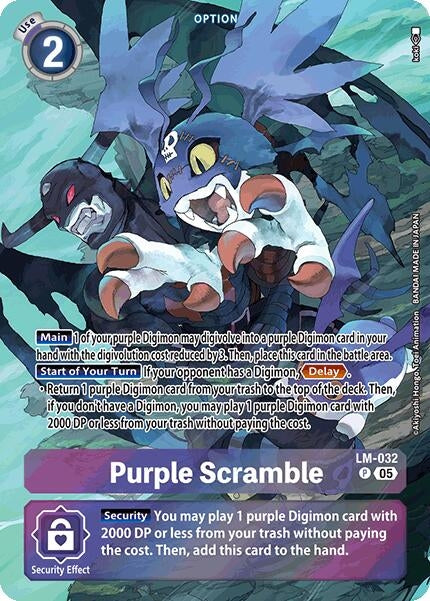 Image for Purple Scramble (Alternate Art) [LM-032 P] - Digimon Card Game
