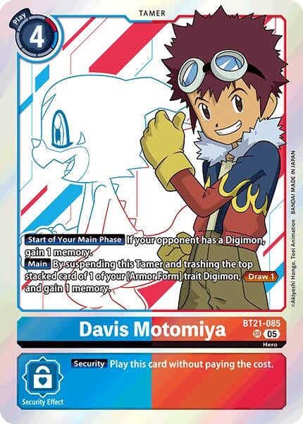 Image for Davis Motomiya [BT21-085 SR] - Digimon Card Game