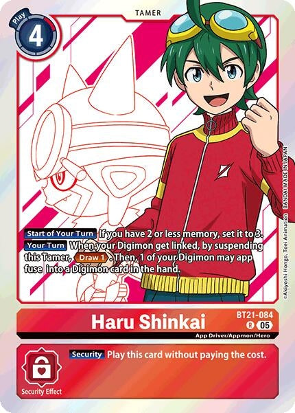 Image for Haru Shinkai [BT21-084 R] - Digimon Card Game