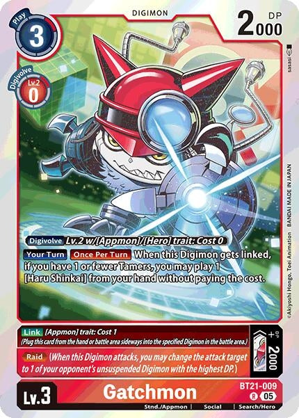 Image for Gatchmon [BT21-009 R] - Digimon Card Game