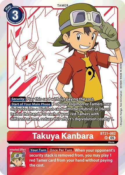 Image for Takuya Kanbara [BT21-082 SR] - Digimon Card Game