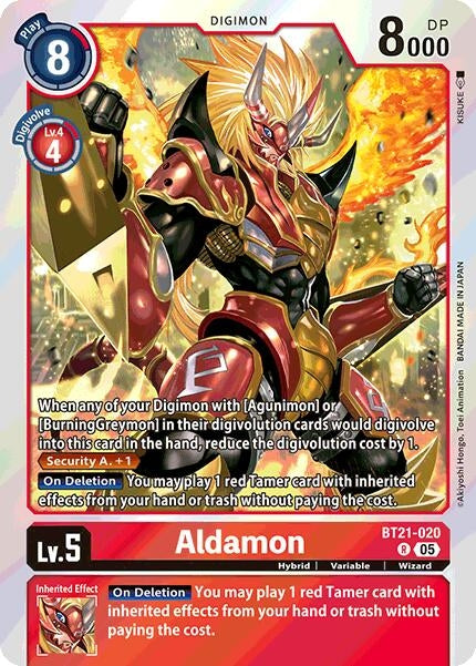 Image for Aldamon [BT21-020 R] - Digimon Card Game