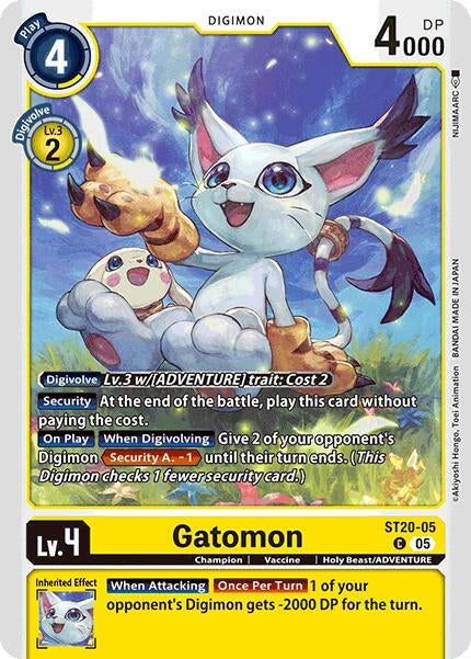 Image for Gatomon [ST20-05 C] - Digimon Card Game