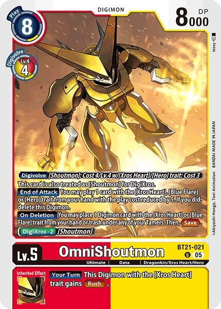 Image for OmniShoutmon [BT21-021 U] - Digimon Card Game