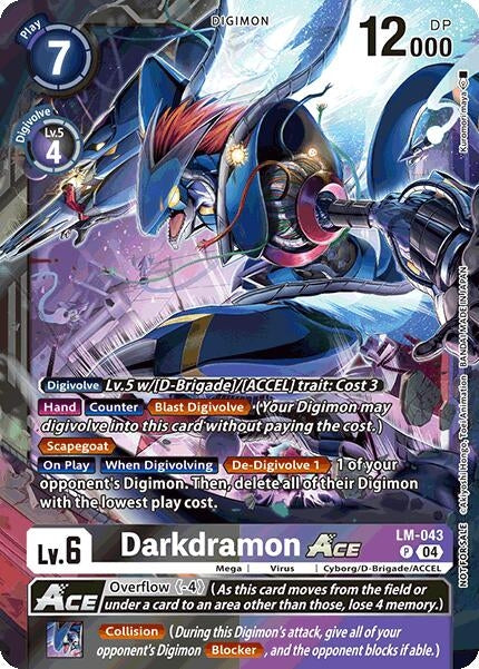 Image for Darkdramon ACE (Limited Card Pack) [LM-043 P] - Digimon Card Game