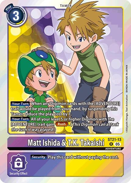 Image for Matt Ishida & T.K. Takaishi [ST21-13 R] - Digimon Card Game