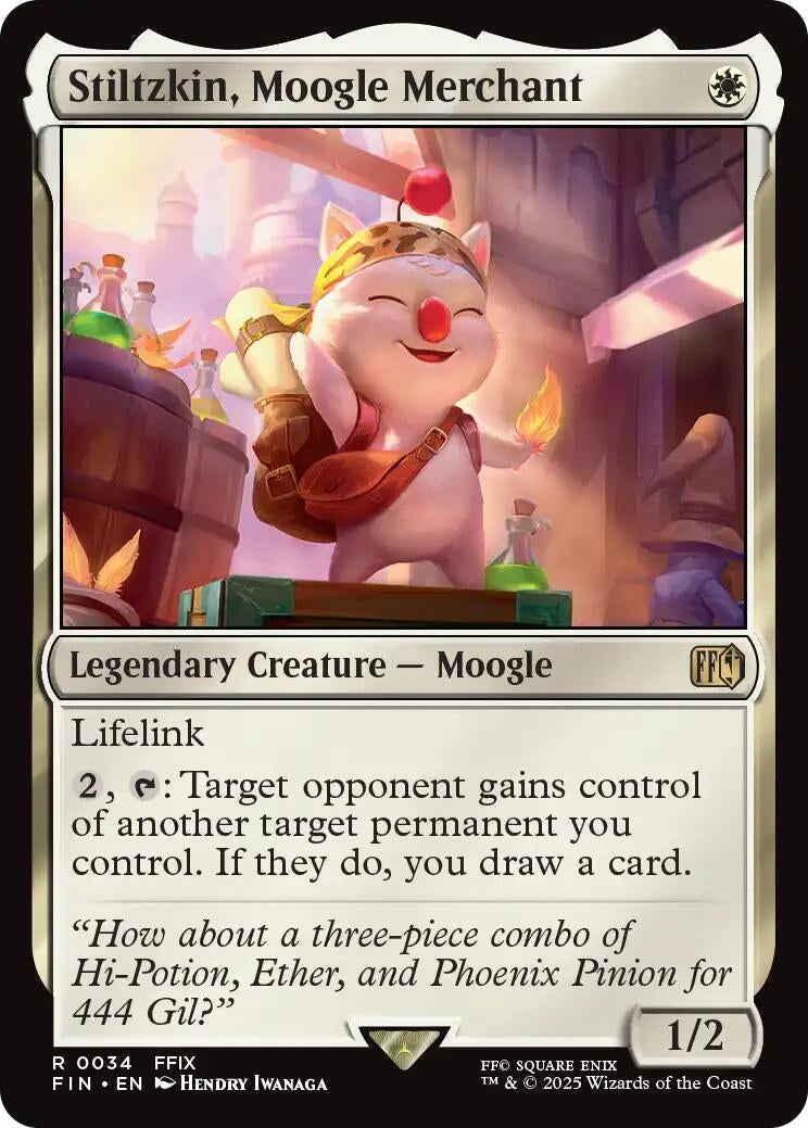 Image for Stiltzkin, Moogle Merchant [34] - Magic: The Gathering