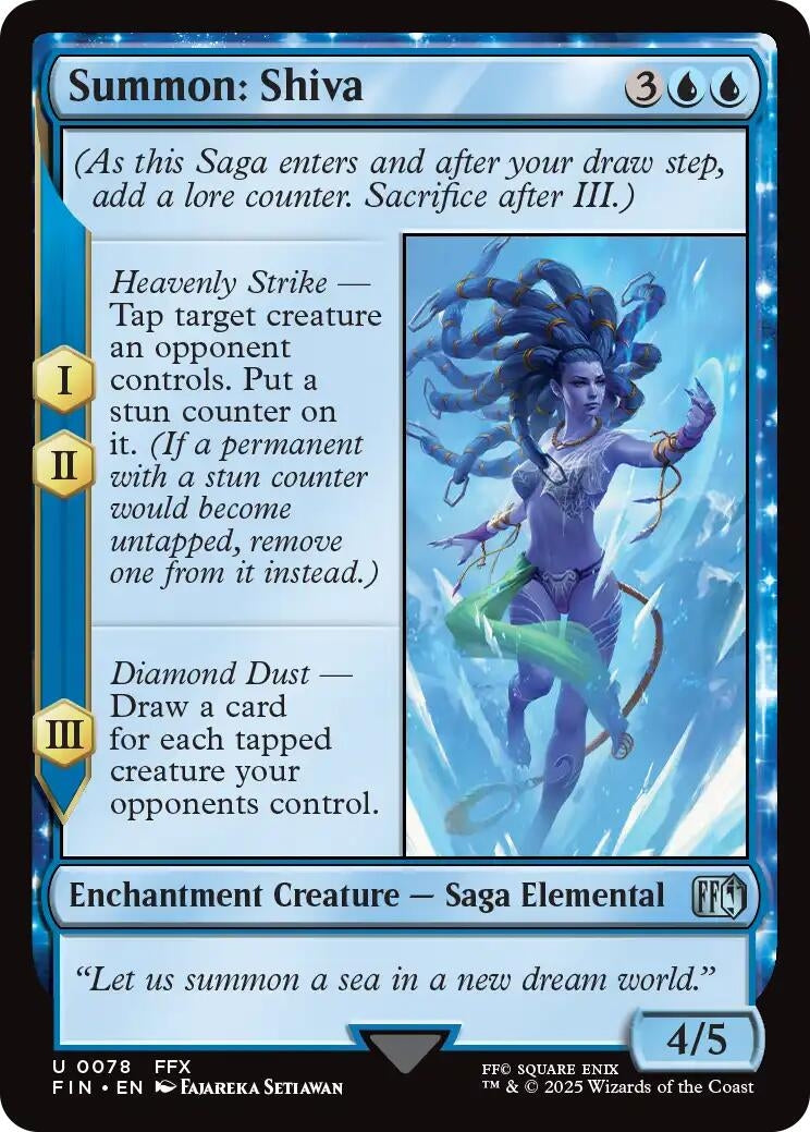 Image for Summon: Shiva [78] - Magic: The Gathering