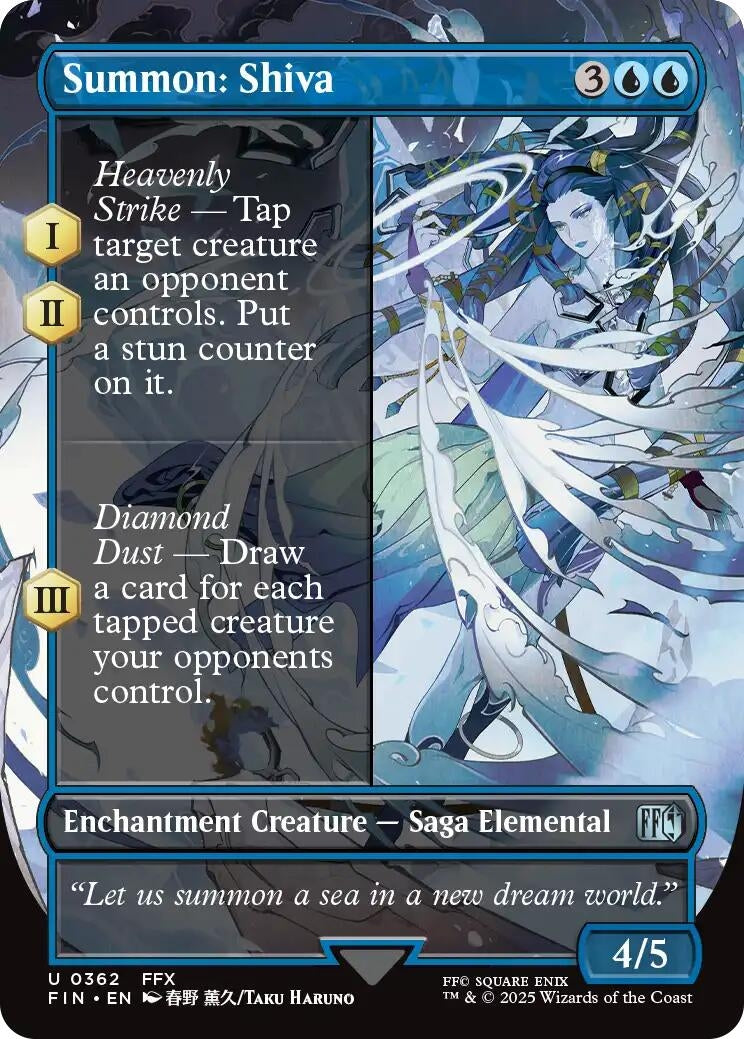 Image for Summon: Shiva (Borderless) [362] - Magic: The Gathering