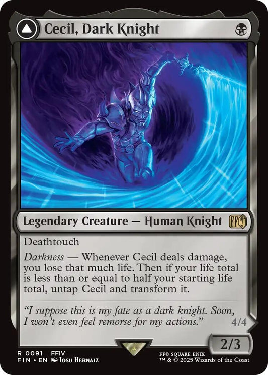 Image for Cecil, Dark Knight [91] - Magic: The Gathering