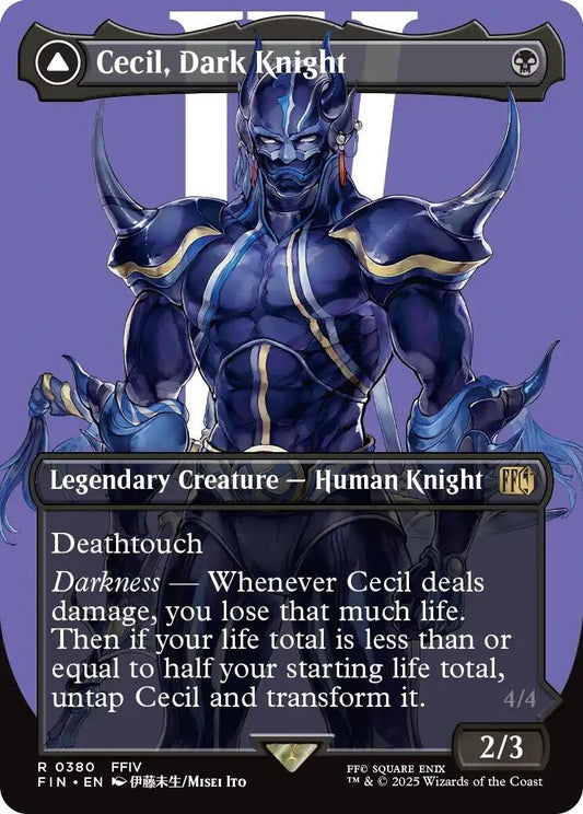 Image for Cecil, Dark Knight (Borderless) [380] - Magic: The Gathering