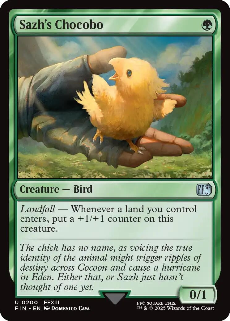 Image for Sazh's Chocobo [200] - Magic: The Gathering