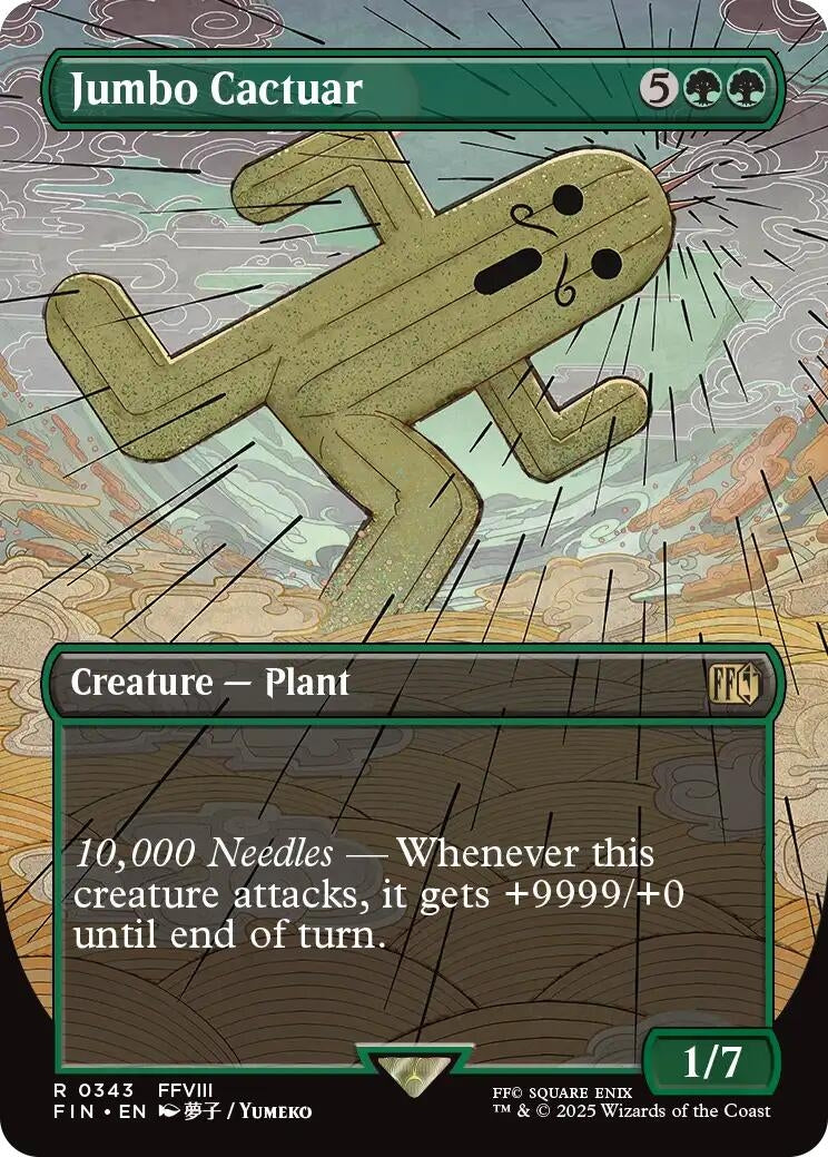 Image for Jumbo Cactuar (Borderless) [343] - Magic: The Gathering