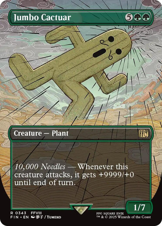 Image for Jumbo Cactuar (Borderless) [343] - Magic: The Gathering