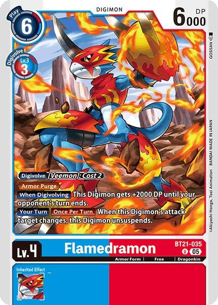 Image for Flamedramon [BT21-035 U] - Digimon Card Game