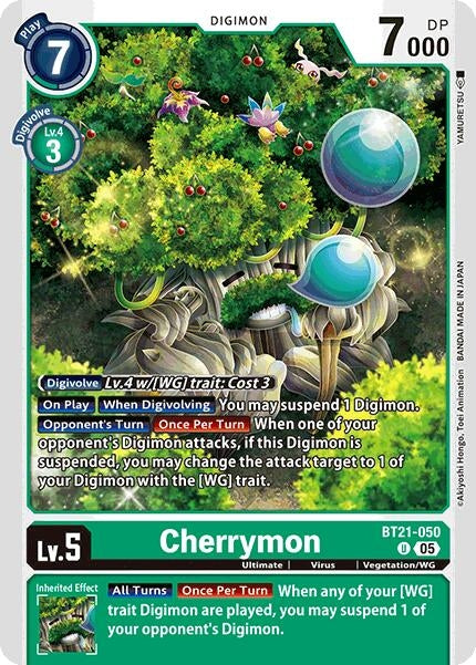 Image for Cherrymon [BT21-050 U] - Digimon Card Game