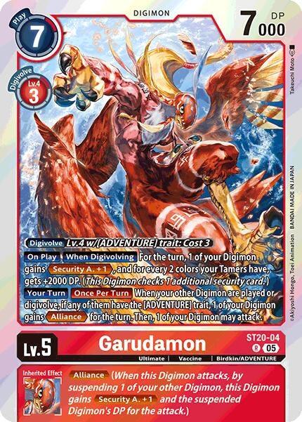 Image for Garudamon [ST20-04 R] - Digimon Card Game