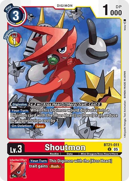 Image for Shoutmon [BT21-011 U] - Digimon Card Game