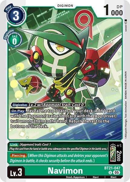 Image for Navimon [BT21-047 U] - Digimon Card Game