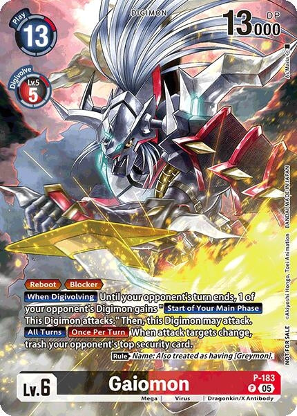 Image for Gaiomon (BT-21: Illustration Celebration Pack) [P-183 P] - Digimon Card Game