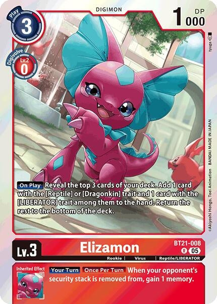 Image for Elizamon [BT21-008 R] - Digimon Card Game