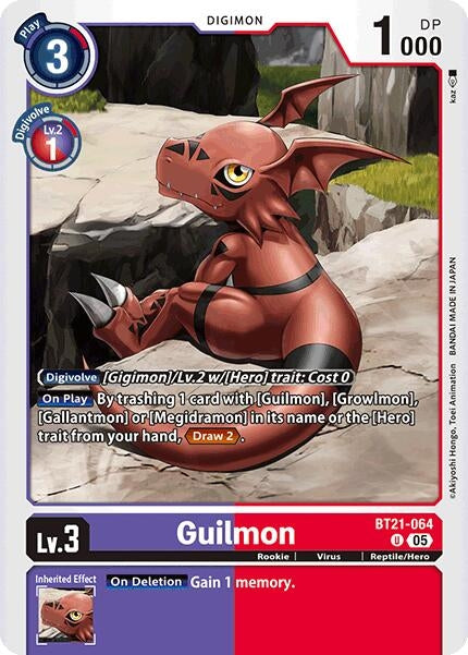 Image for Guilmon [BT21-064 U] - Digimon Card Game
