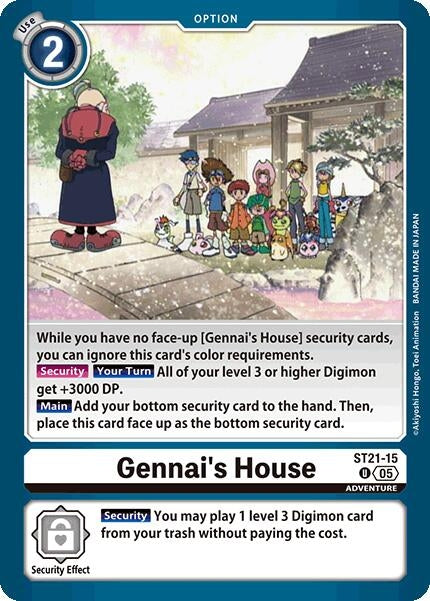 Image for Gennai's House [ST21-15 U] - Digimon Card Game