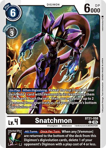 Image for Snatchmon [BT21-058 C] - Digimon Card Game