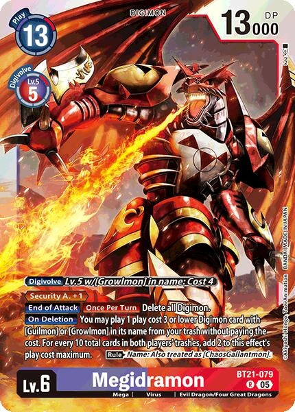 Image for Megidramon [BT21-079 R] - Digimon Card Game