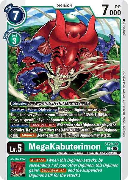 Image for MegaKabuterimon [ST20-09 U] - Digimon Card Game