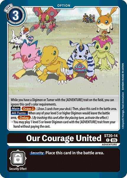 Image for Our Courage United [ST20-14 C] - Digimon Card Game