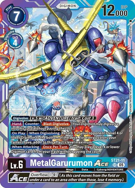 Image for MetalGarurumon ACE [ST21-11 SR] - Digimon Card Game