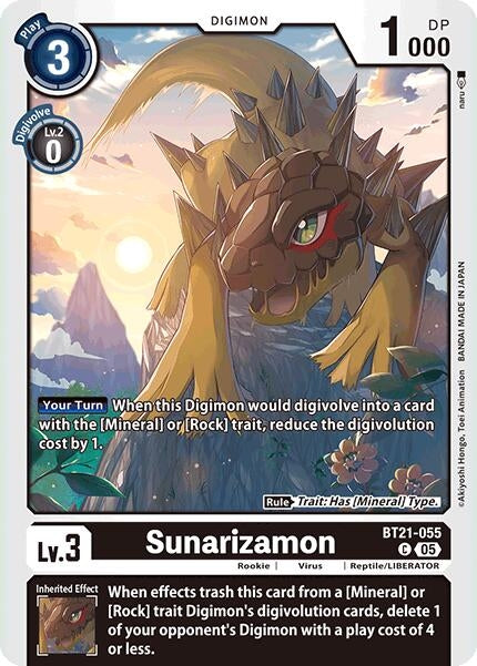 Image for Sunarizamon [BT21-055 C] - Digimon Card Game