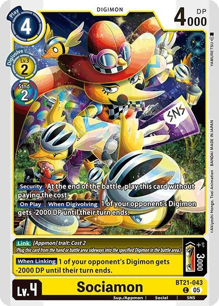 Image for Sociamon [BT21-043 C] - Digimon Card Game