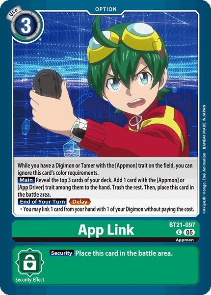 Image for App Link [BT21-097 C] - Digimon Card Game