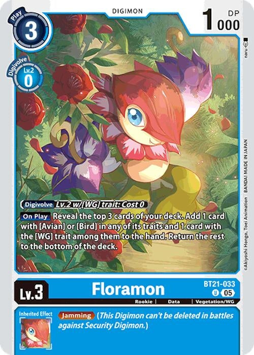 Image for Floramon [BT21-033 U] - Digimon Card Game